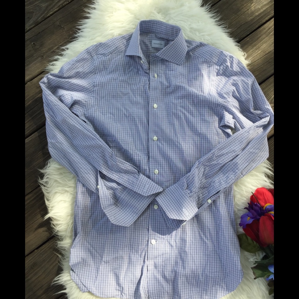 🌺SLIM fit button down long sleeve top🌺 - Picture 5 of 5